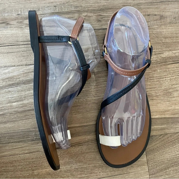 Vnce perrigan toe strap color block sandals Sz 7 - Picture 2 of 15